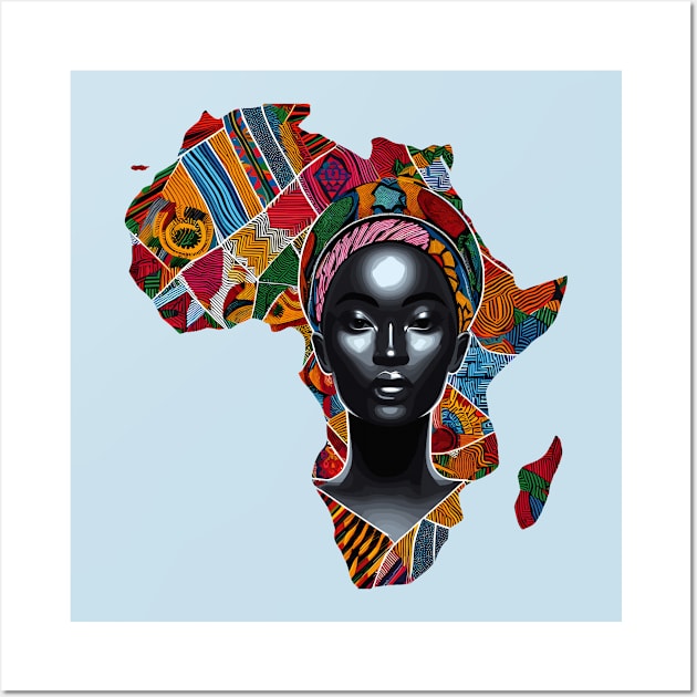 African Map Face Wall Art by Graceful Designs